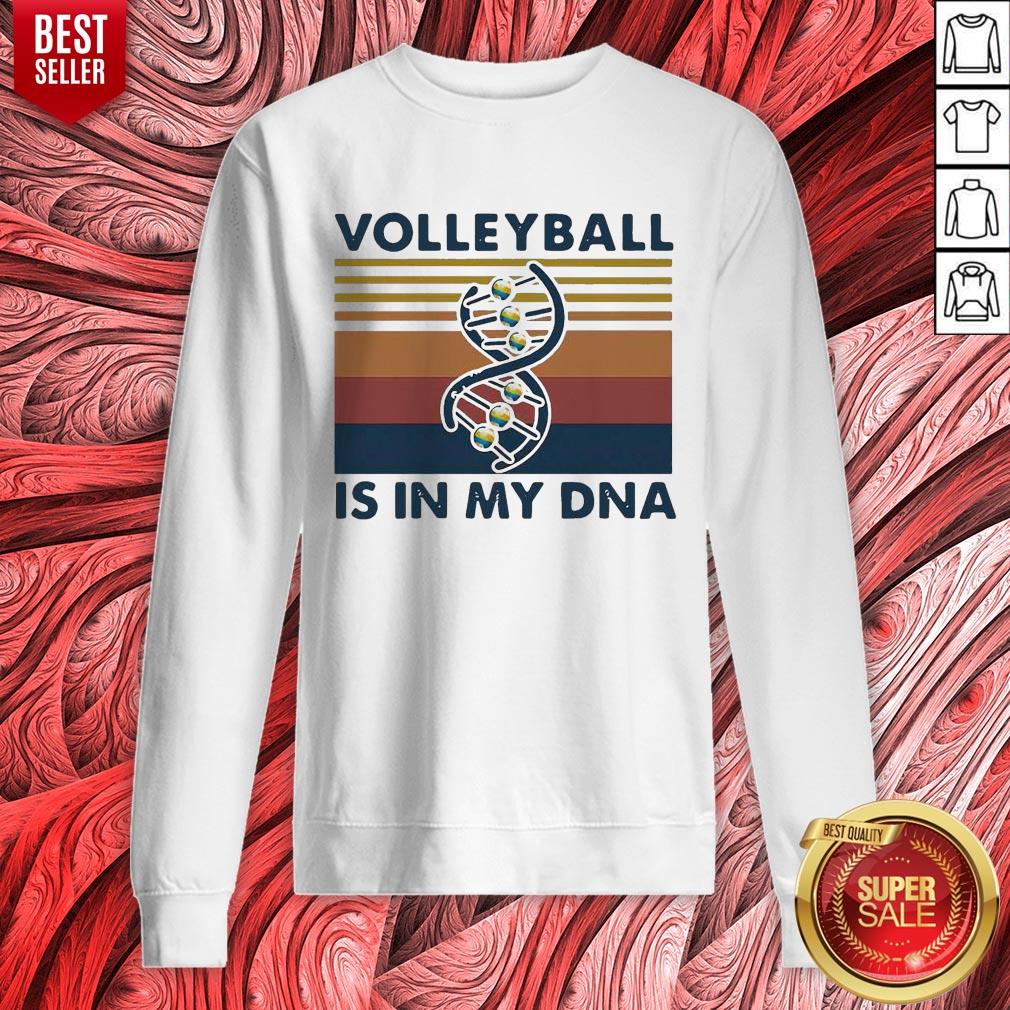 Nice Volleyball Is In My Dna Vintage Shirt