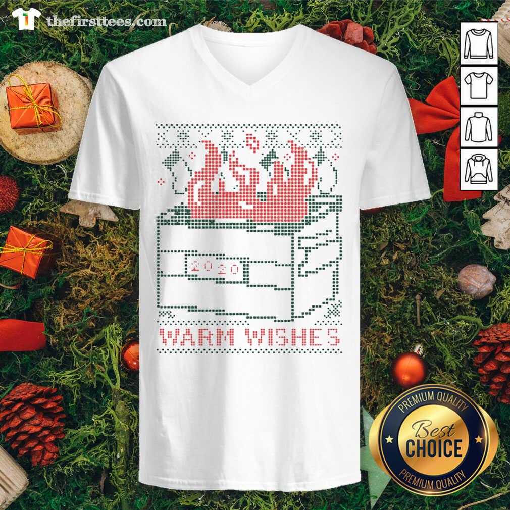 Nice Warm Wishes Dumpster Fire Shirt