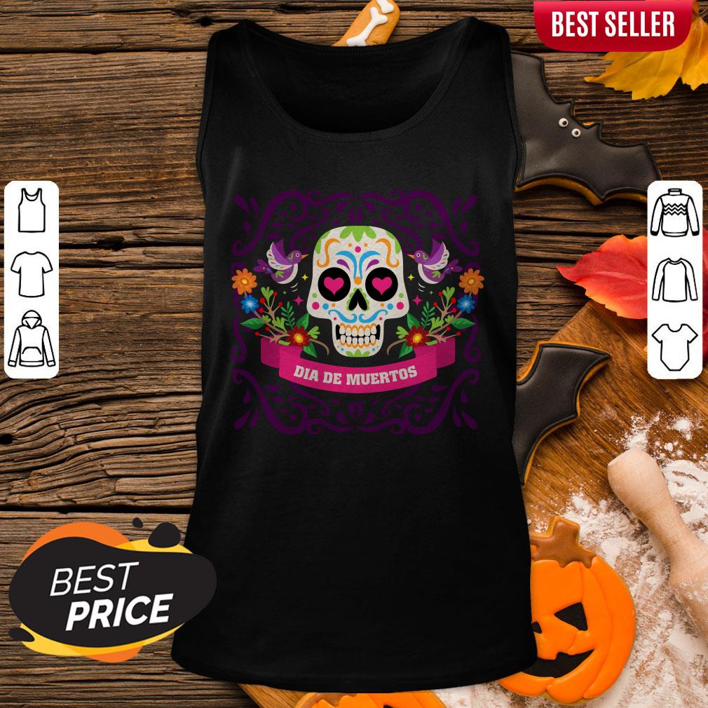 Sugar Skull Dia De Muertos Day Of Dead Vintage Shirt