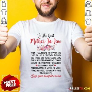 Pretty To The Best Mother In Law Shirt