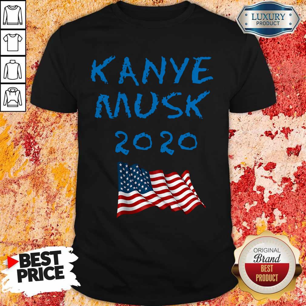 Official 2020 Kanye Musk American Flag Shirt