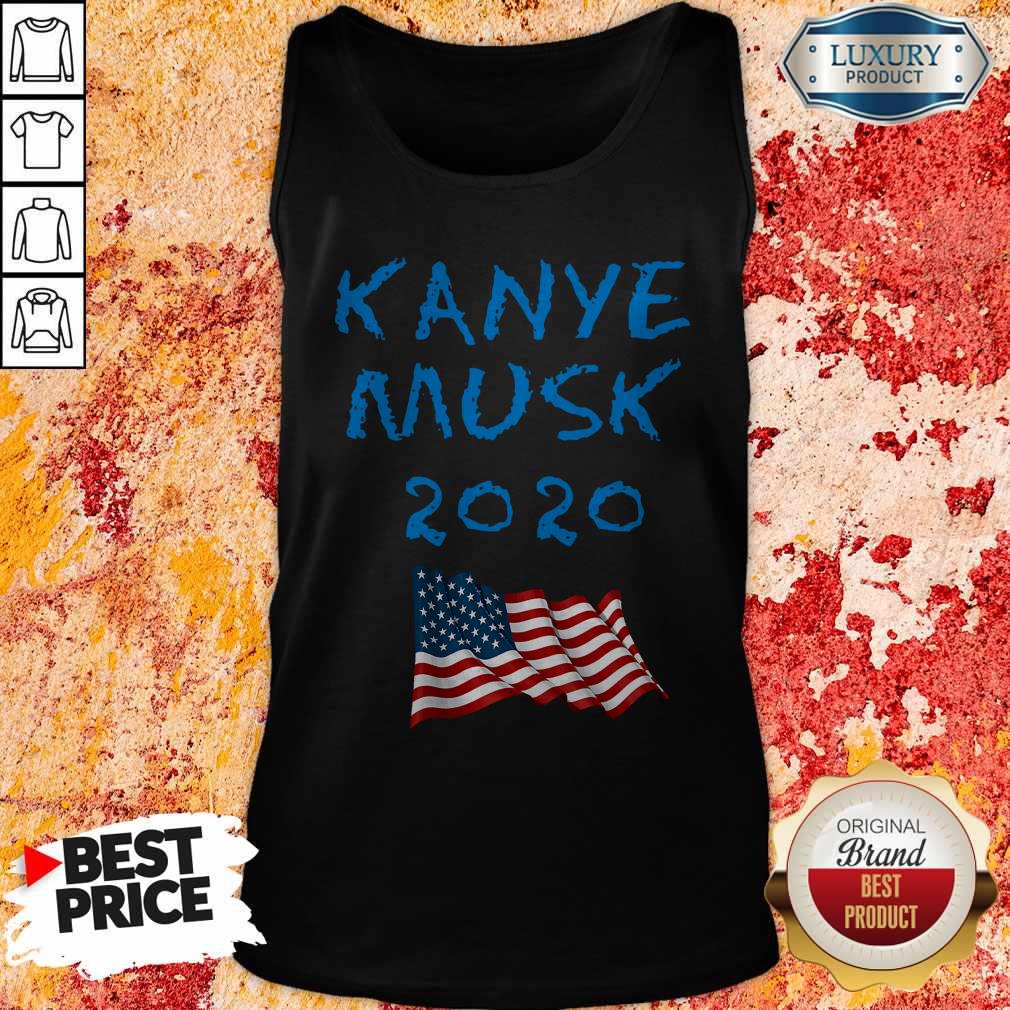 Official 2020 Kanye Musk American Flag Shirt