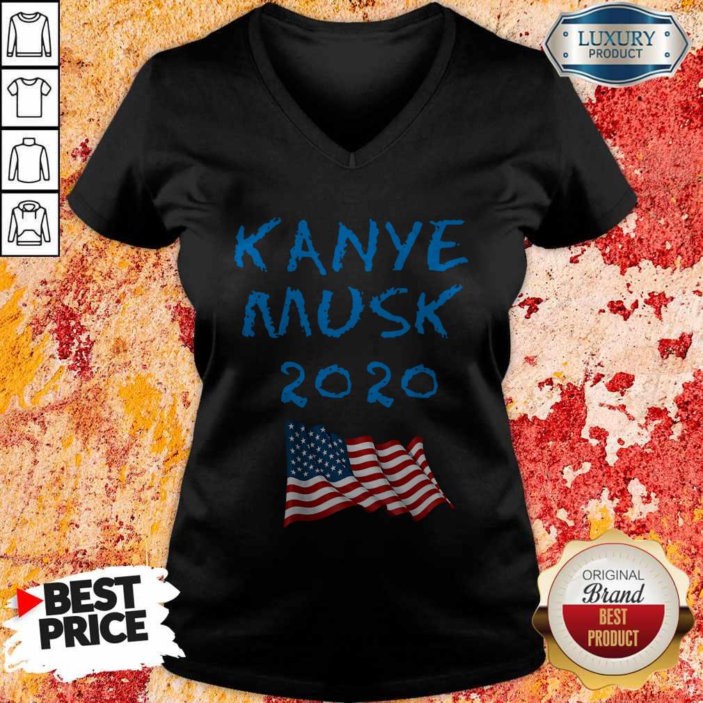 Official 2020 Kanye Musk American Flag Shirt