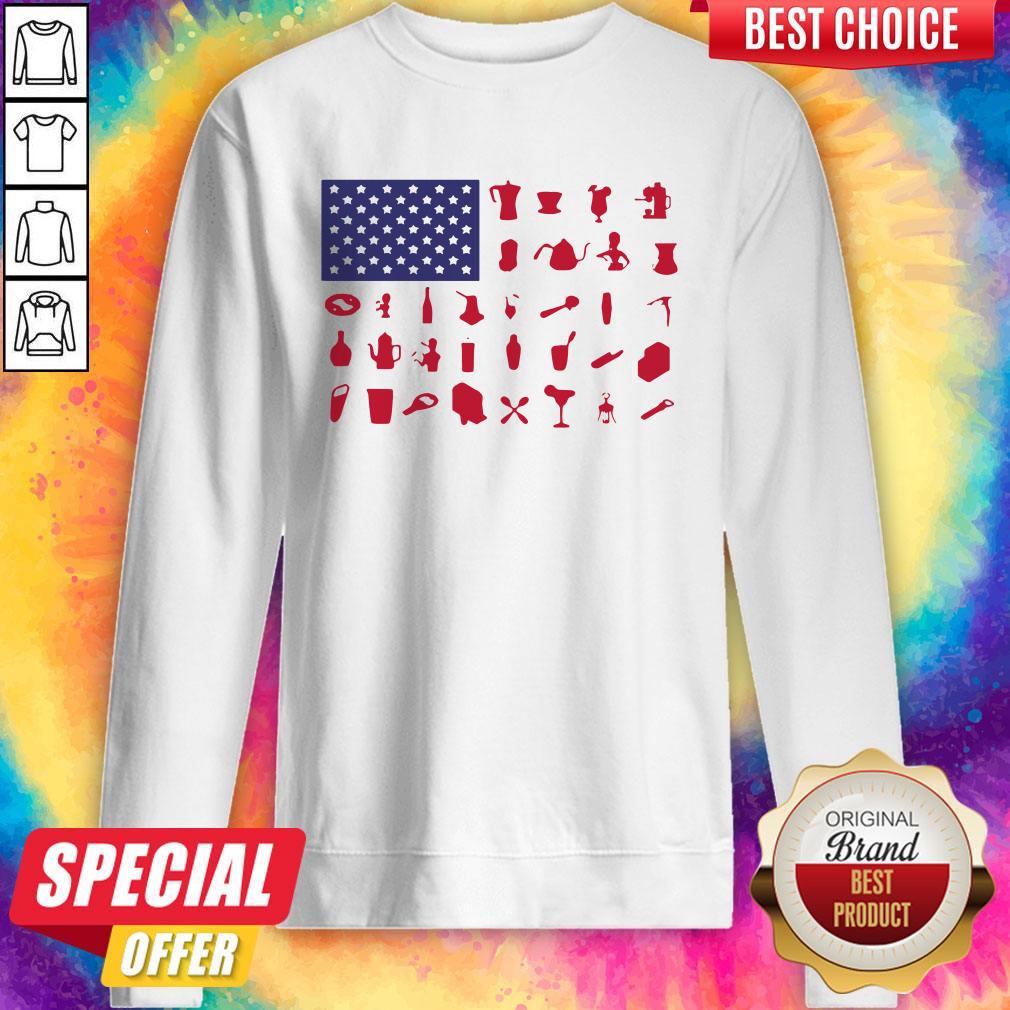 Official Bartender American Flag Shirt