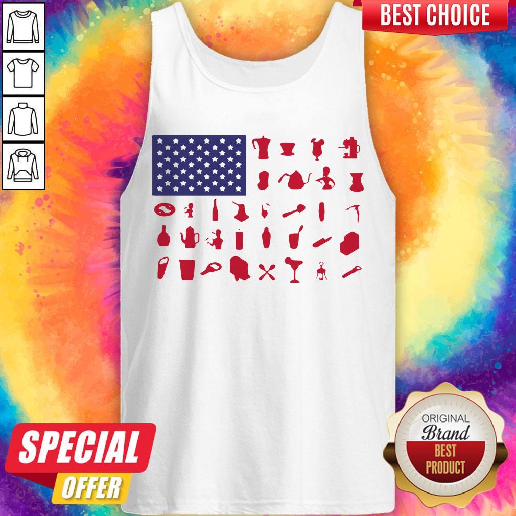 Official Bartender American Flag Shirt
