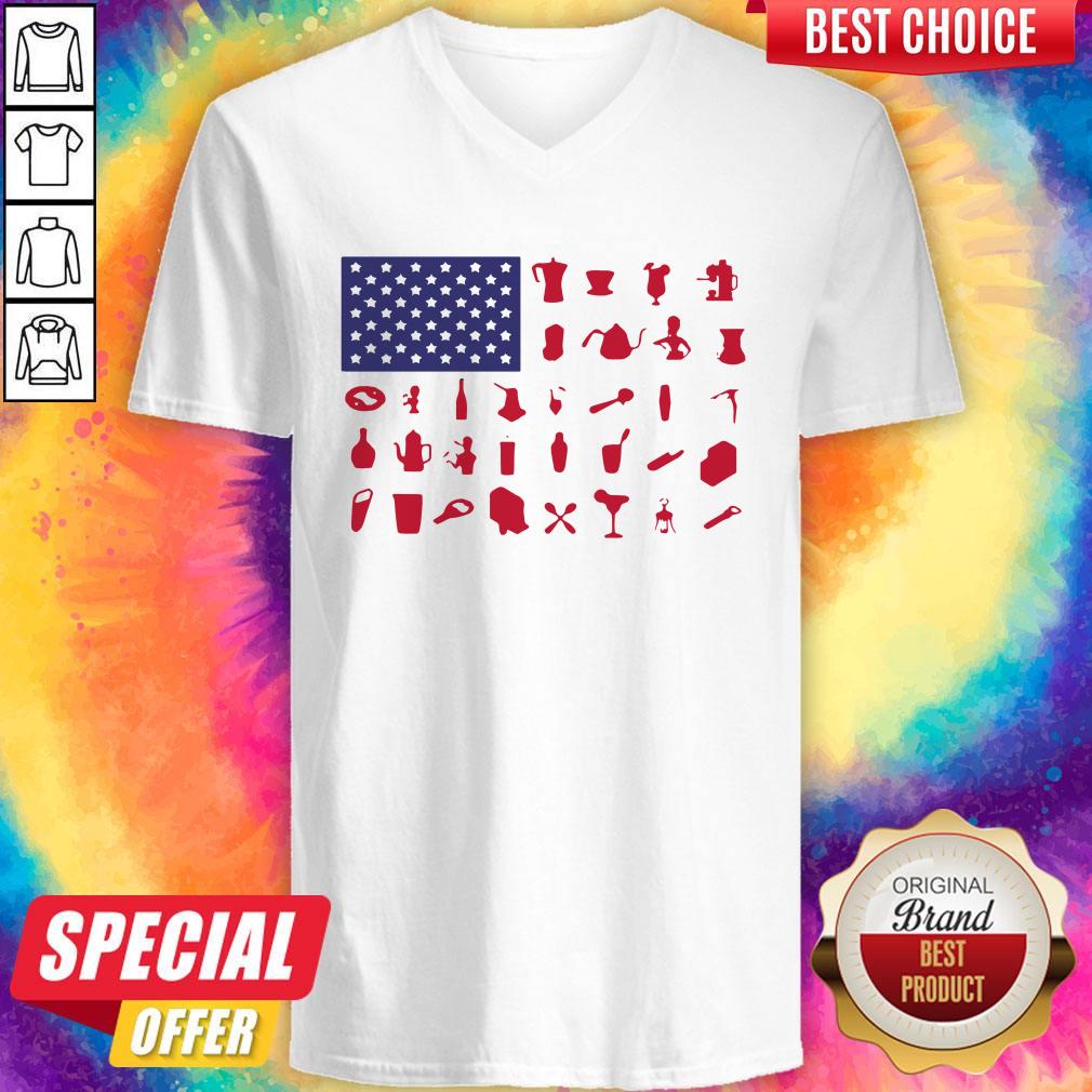 Official Bartender American Flag Shirt