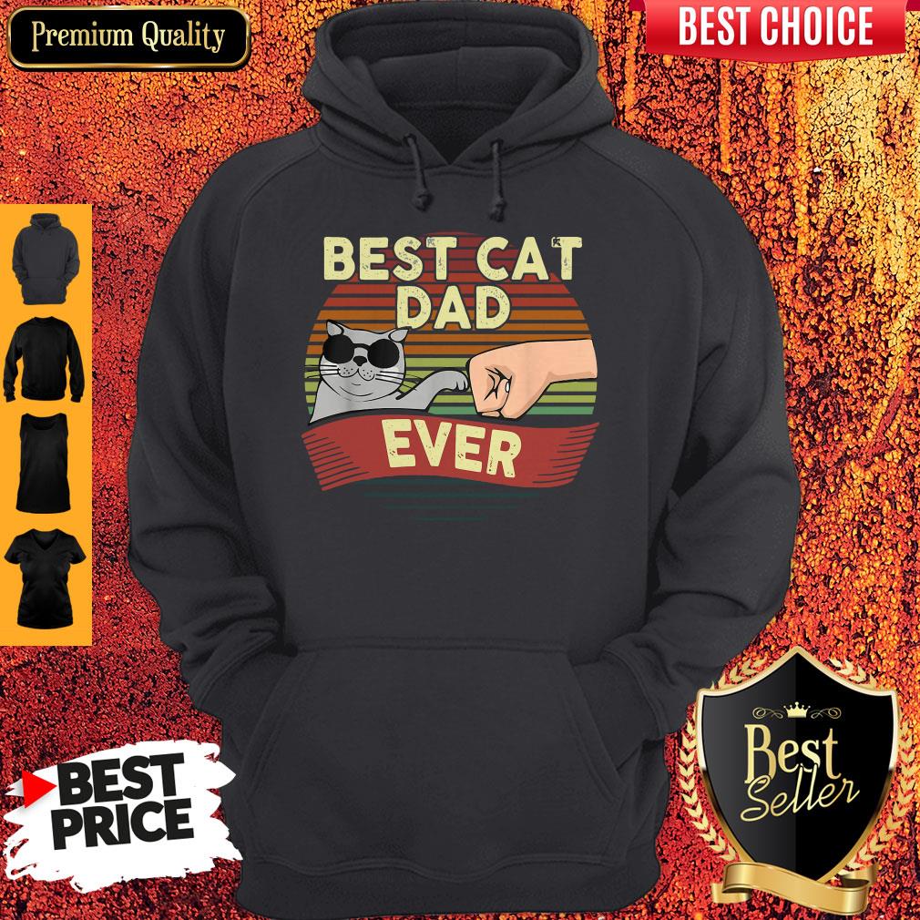 Official Best Cat Glasses Dad Ever Vintage Shirt