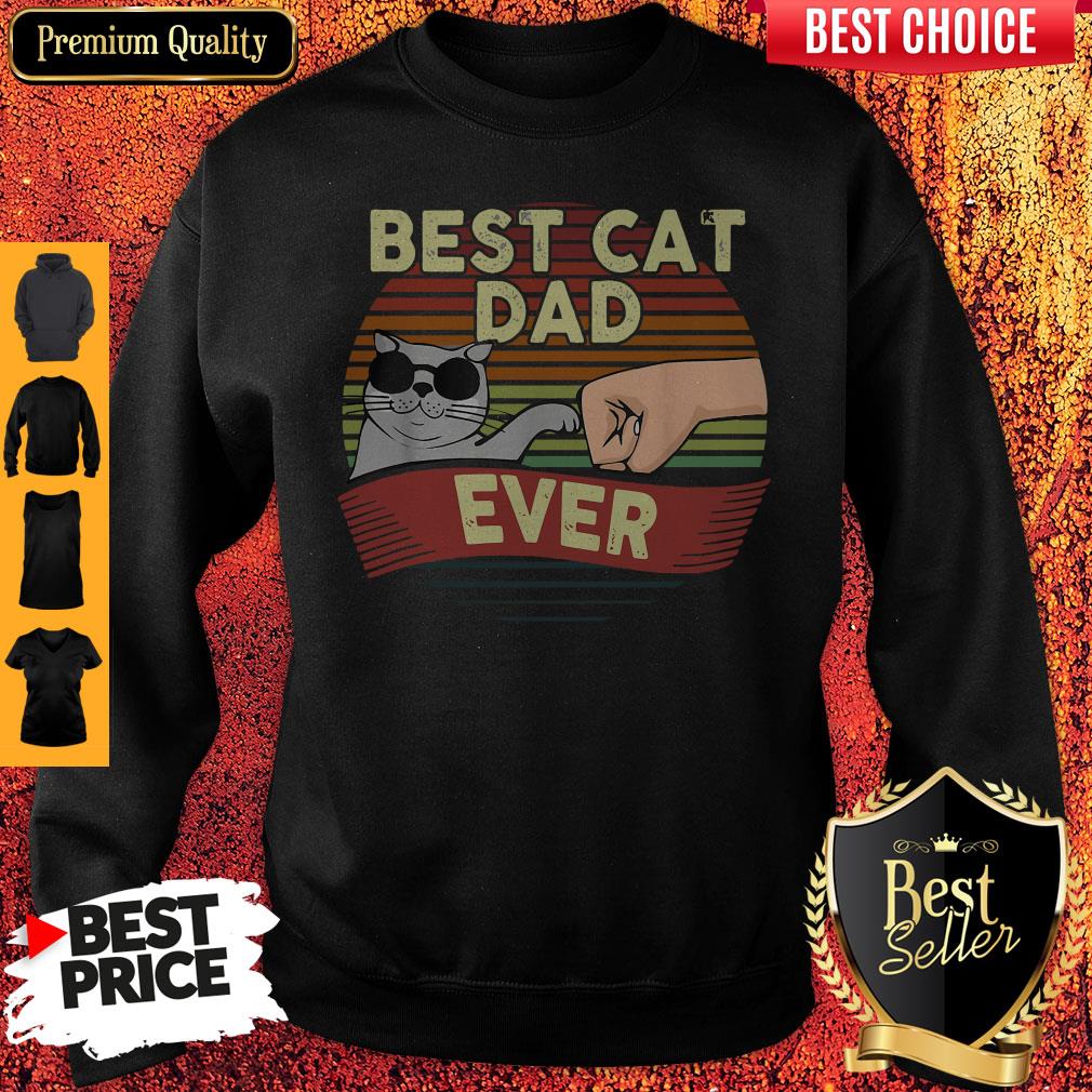Official Best Cat Glasses Dad Ever Vintage Shirt