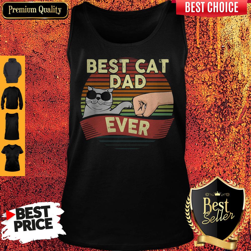 Official Best Cat Glasses Dad Ever Vintage Shirt