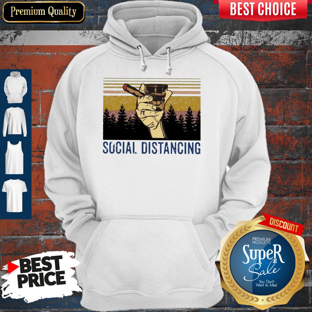 Official Cigar Social Distancing Vintage Shirt