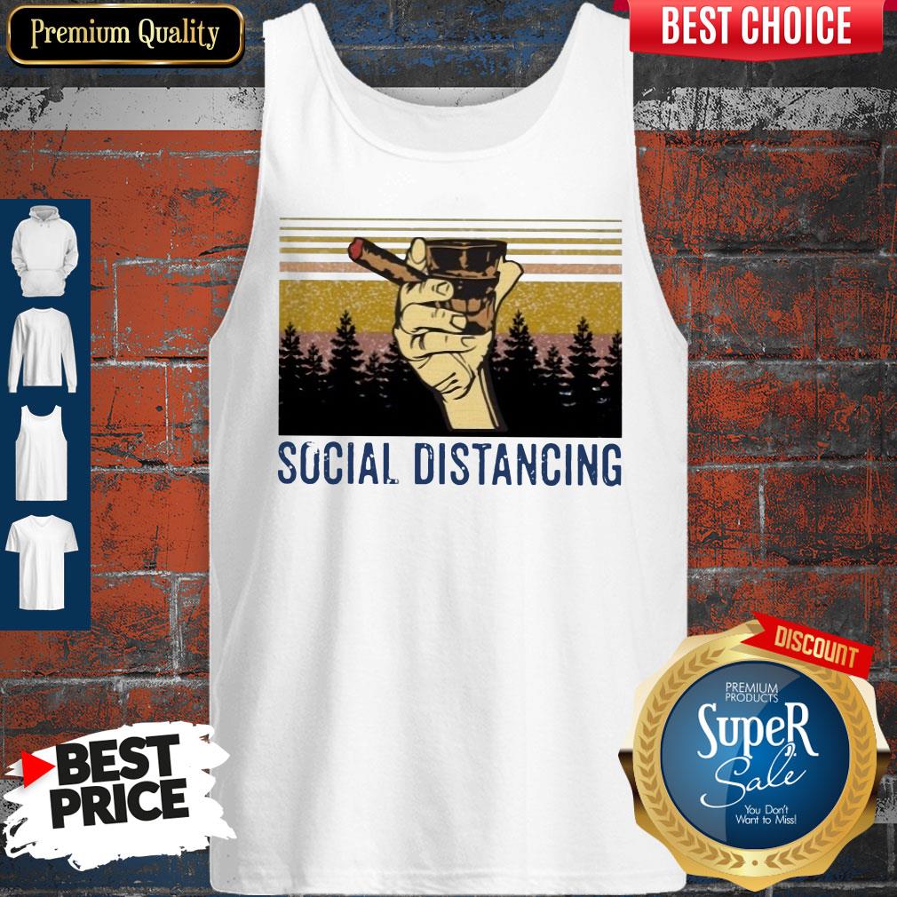 Official Cigar Social Distancing Vintage Shirt
