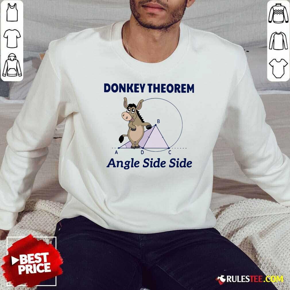 Official Donkey Theorem Angle Side Side Shirt
