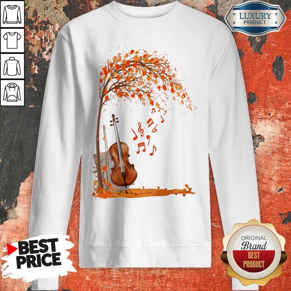 Official Fall Autumn Maple Leaf Violin Shirt