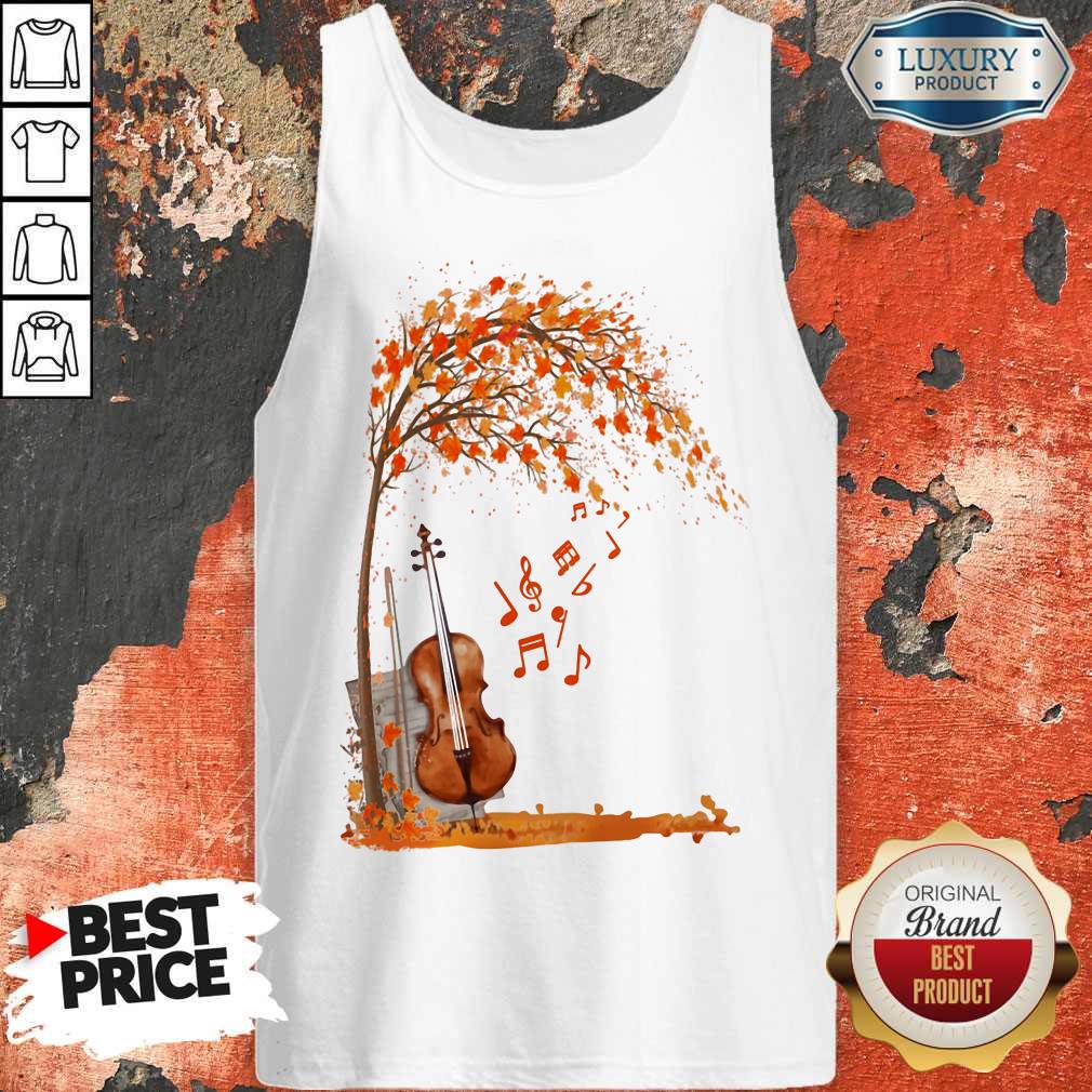 Official Fall Autumn Maple Leaf Violin Shirt