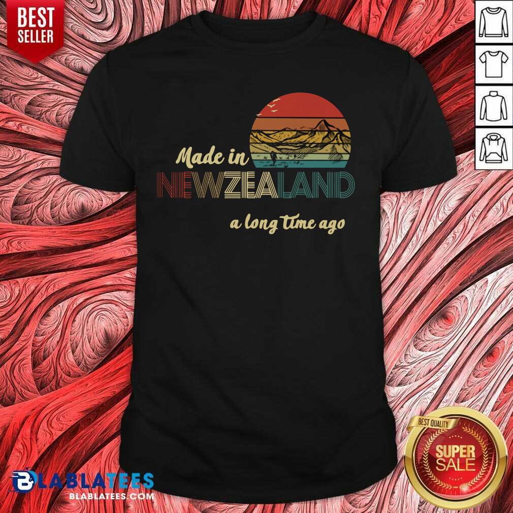 Official Happy Made In New Zealand A Long Time Ago Vintage Shirt