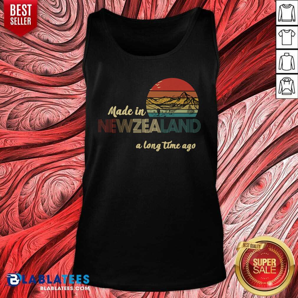 Official Happy Made In New Zealand A Long Time Ago Vintage Shirt