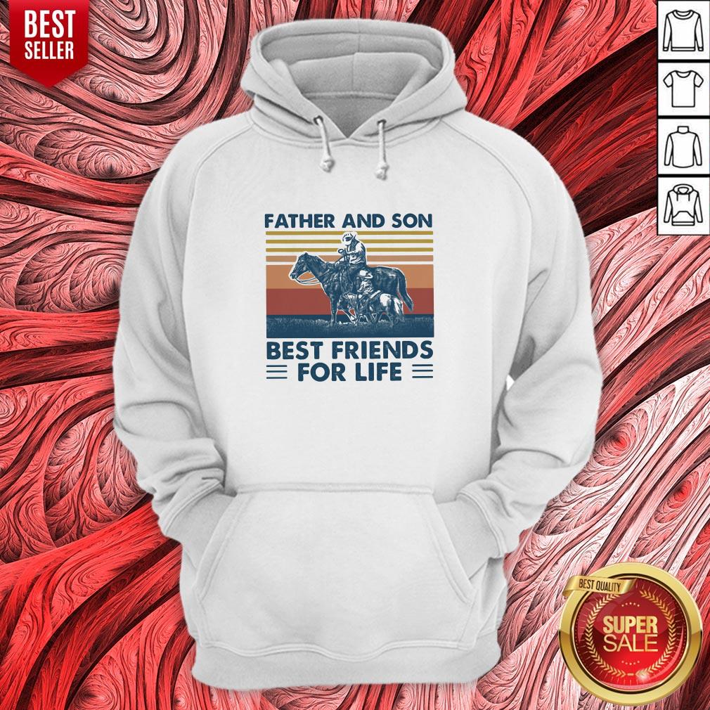 Official Horse Father And Son Best Friends For Life Vintage Retro Shirt