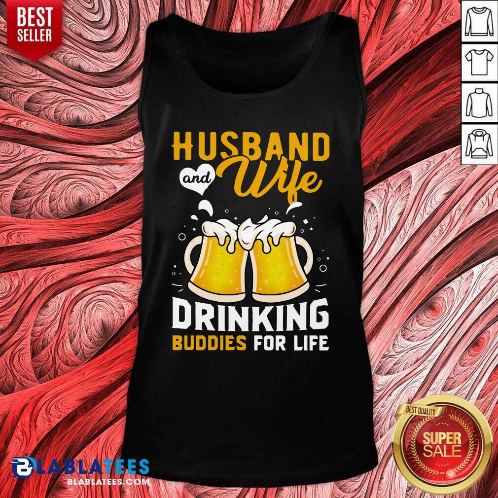 Official Husband And Wife Drinking Buddies For Life Beer Shirt