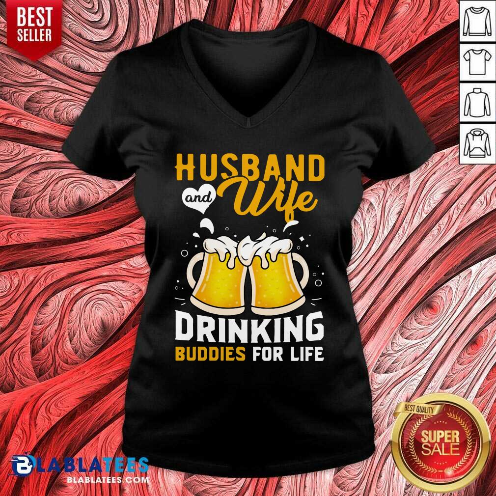 Official Husband And Wife Drinking Buddies For Life Beer Shirt
