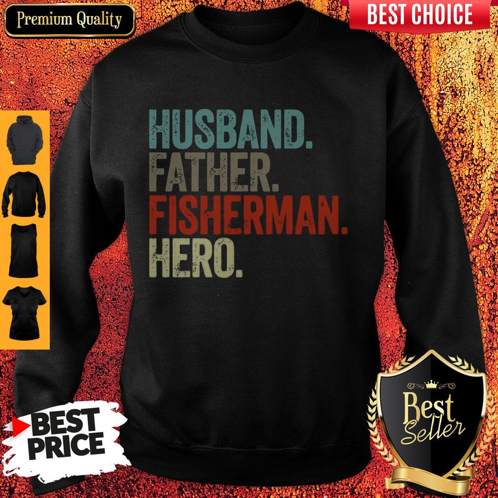 Official Husband Father Fisherman Hero Shirt