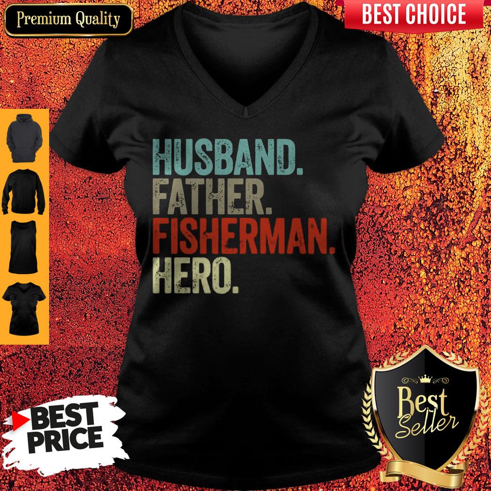 Official Husband Father Fisherman Hero Shirt