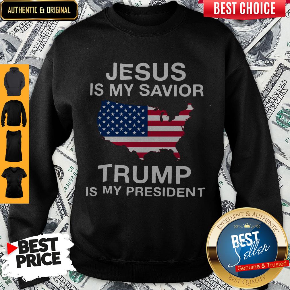 Official Jesus Is My Savior Trump Is My President Shirt