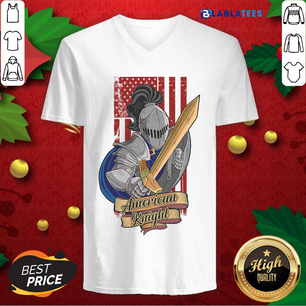 Official Knights Lover American Knight With Sword And Flag Shirt