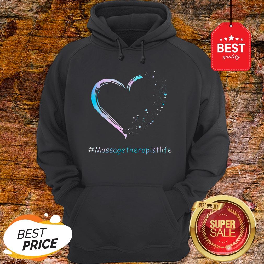 Official Love #Massagetherapistlife Blue Heart Shirt