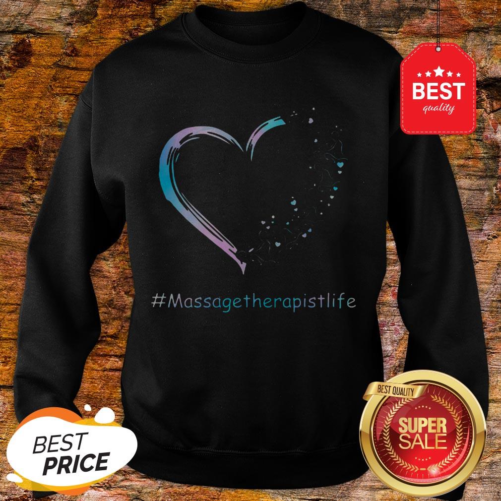 Official Love #Massagetherapistlife Blue Heart Shirt