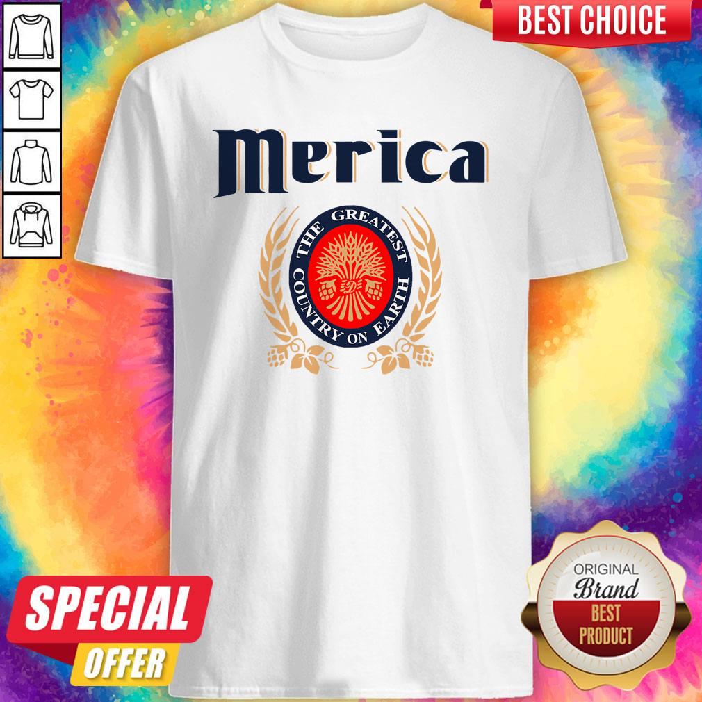 Official Merica Miller Lite The Greatest Country On Earth Shirt