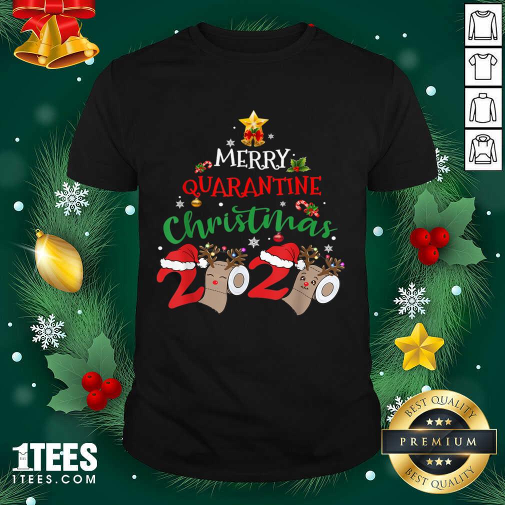 Official Merry Quarantine Christmas 2020 Pajamas Matching Family Gift Shirt
