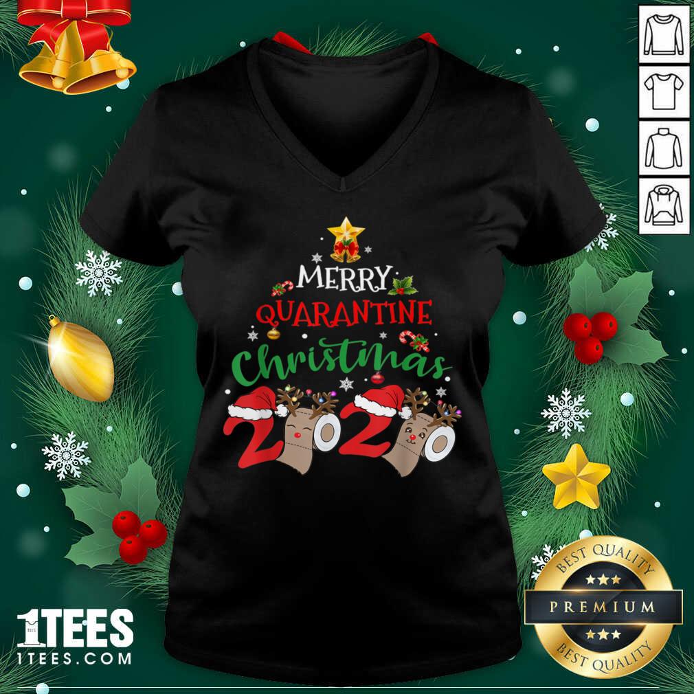Official Merry Quarantine Christmas 2020 Pajamas Matching Family Gift Shirt