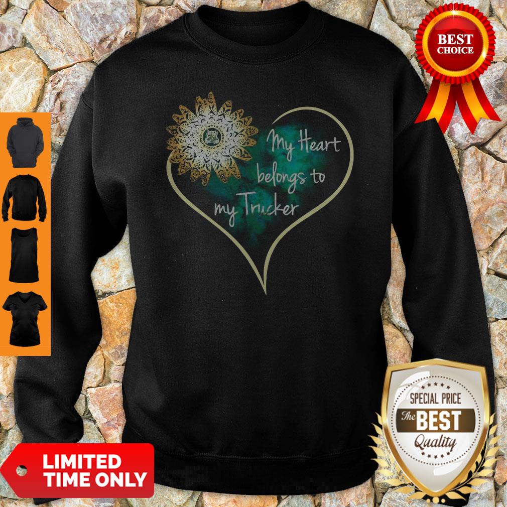 Official My Heart Belongs To My Trucker Shirt