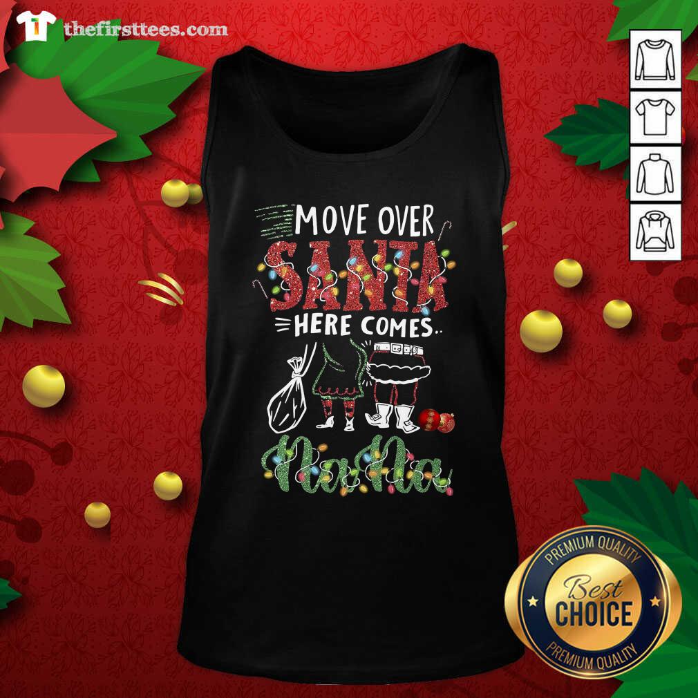 Official Nana Move Over Santa Gift For You For Family Ugly Christmas Shirt