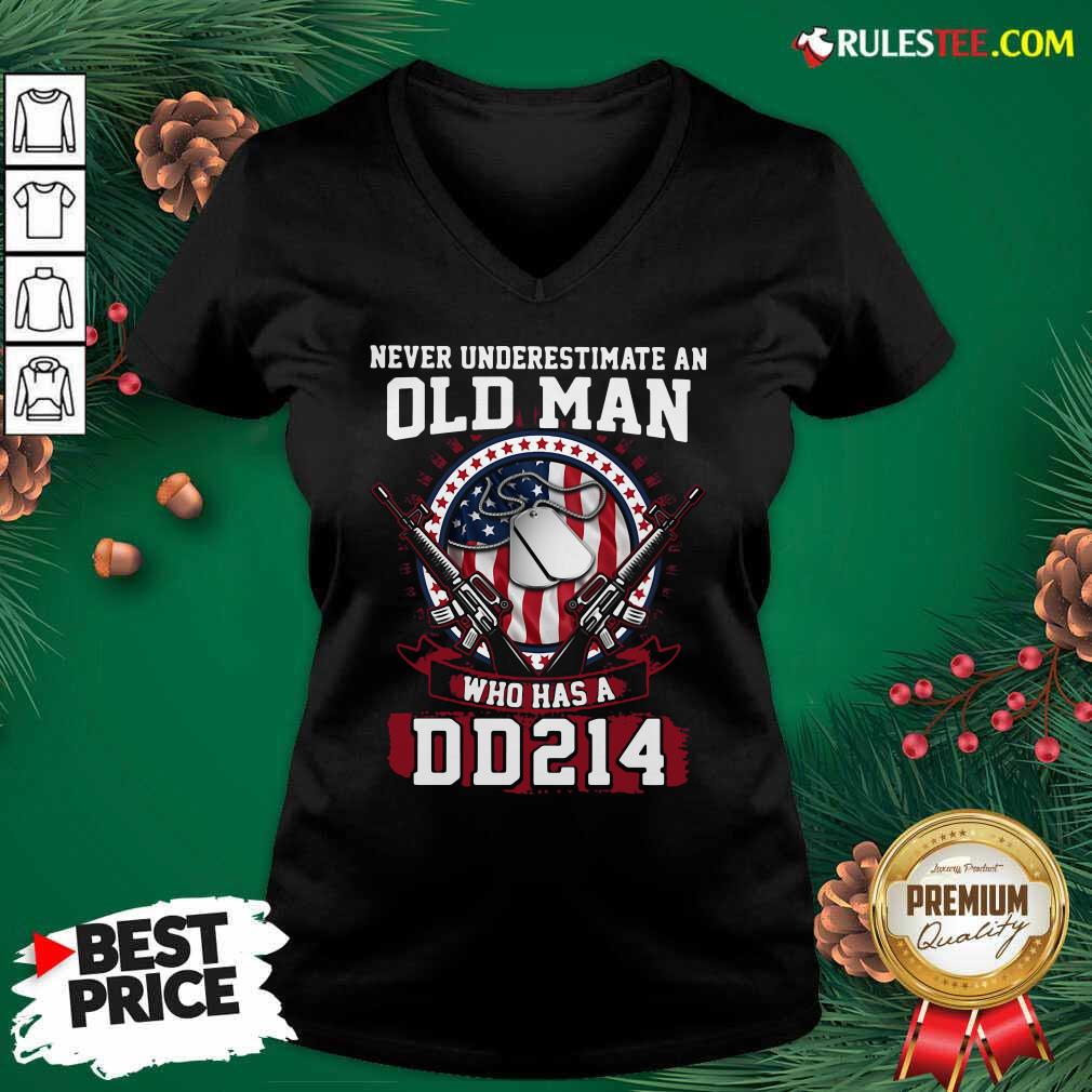 Official Never Underestimate Old Man Who Has A DD214 Shirt