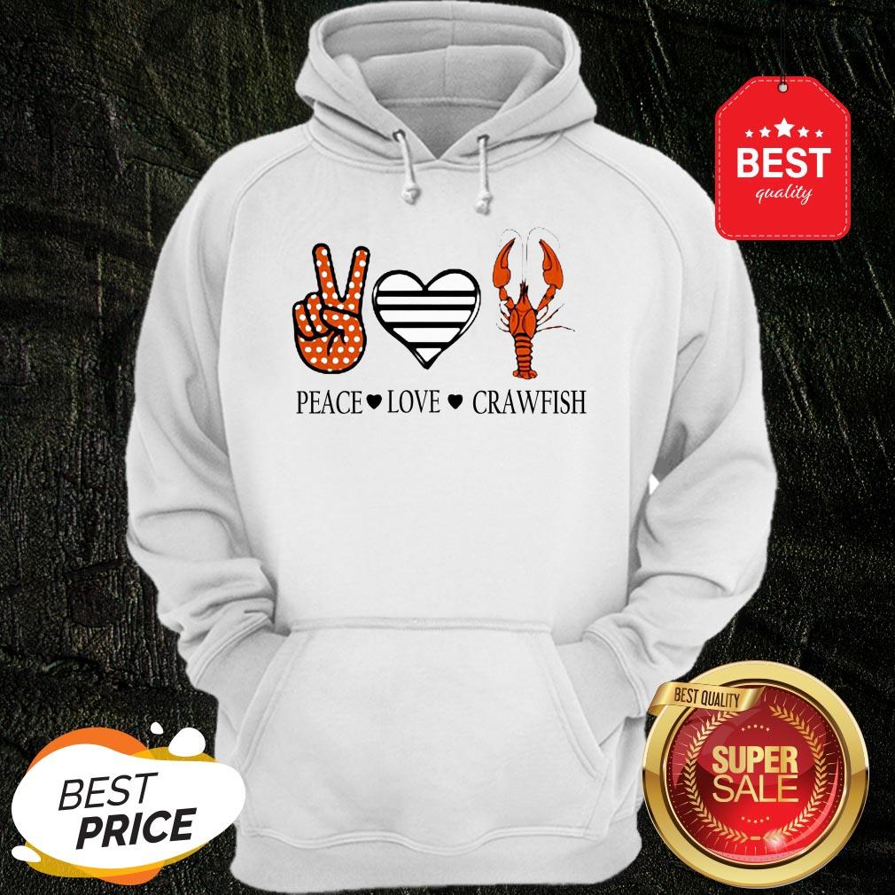 Official Peace Love Crawfish Shirt