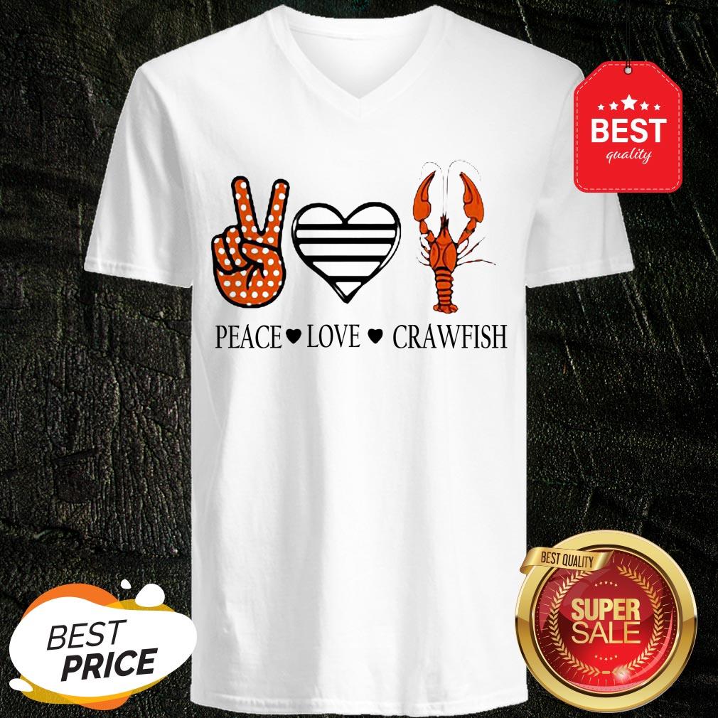 Official Peace Love Crawfish Shirt