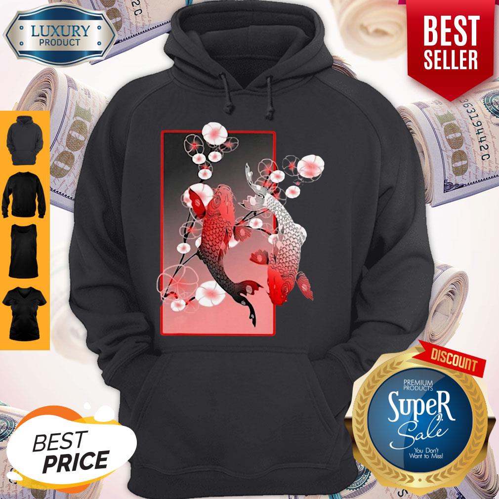 Official Sakura Cherry Blossom Koi Fish Shirt