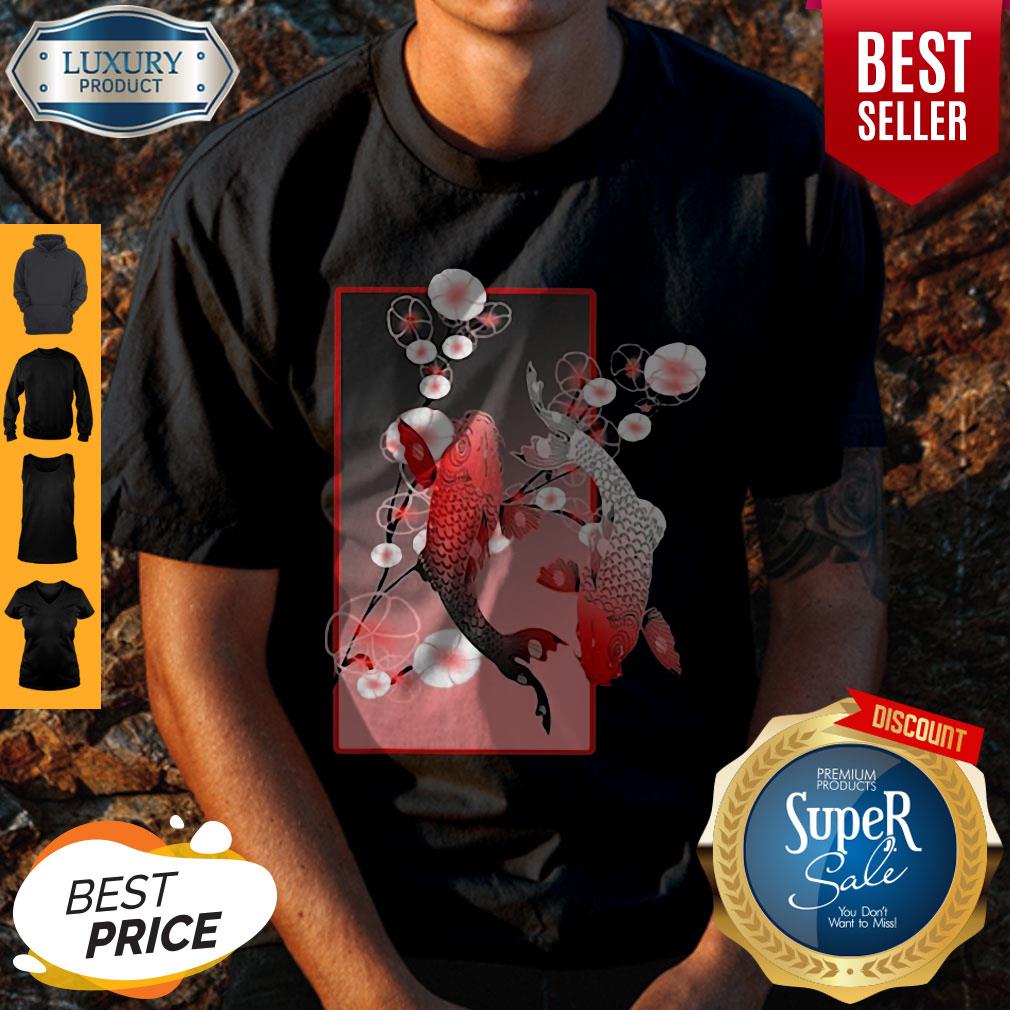 Official Sakura Cherry Blossom Koi Fish Shirt