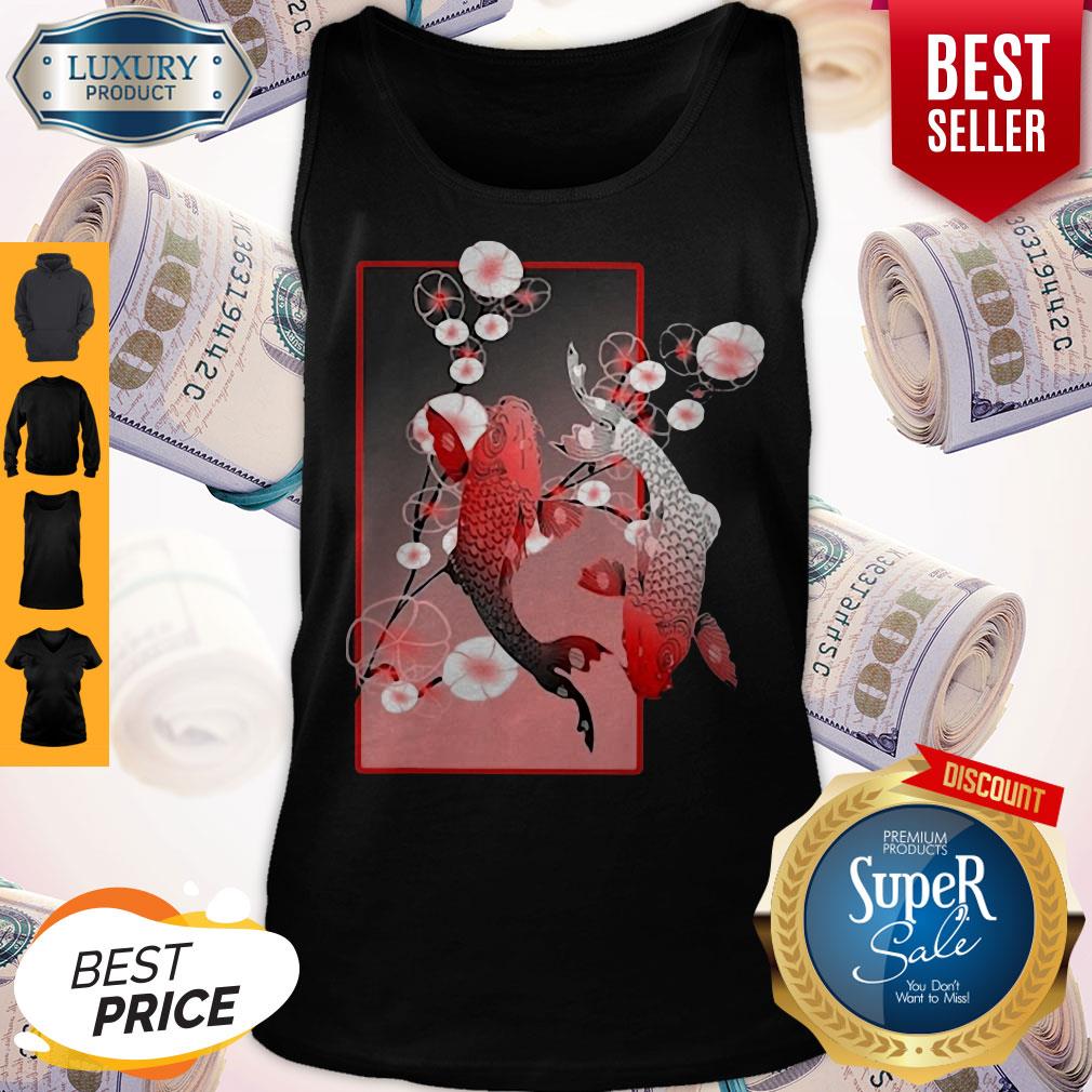 Official Sakura Cherry Blossom Koi Fish Shirt