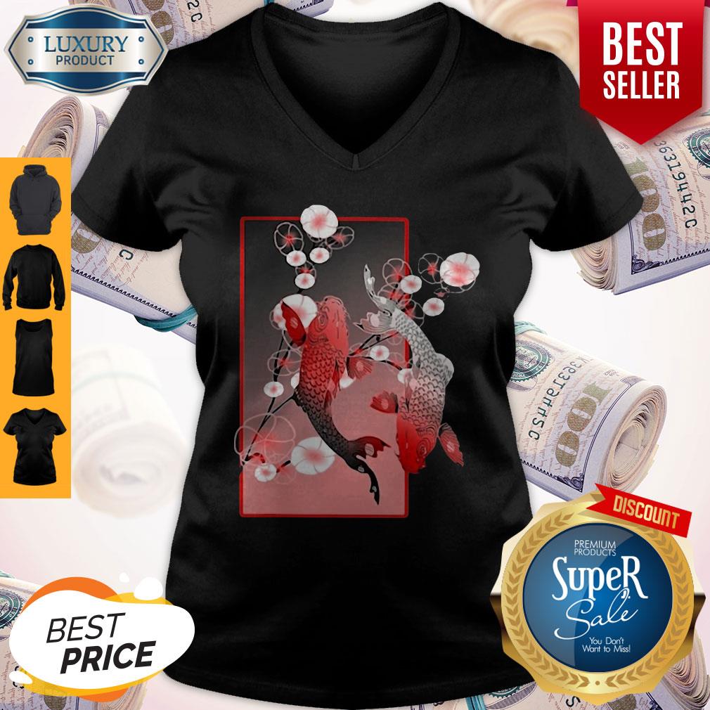 Official Sakura Cherry Blossom Koi Fish Shirt