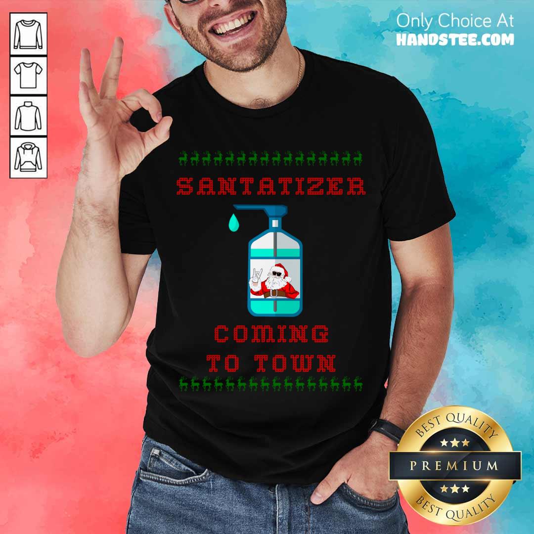 Official Santa Sanitizer Funny Christmas Shirt