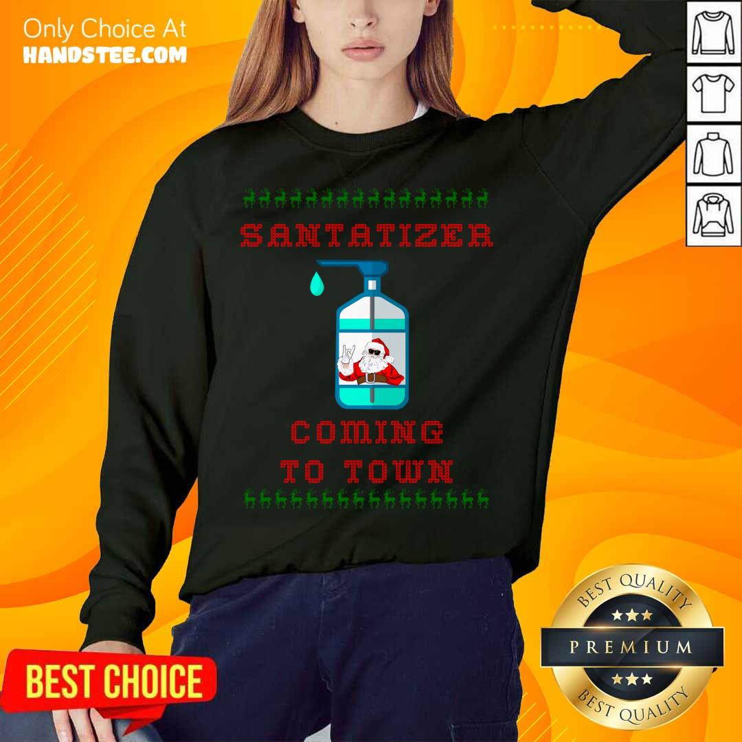 Official Santa Sanitizer Funny Christmas Shirt