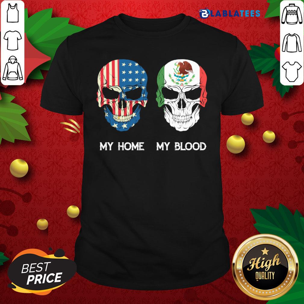 Official Skull American My Home My Blood Shirt
