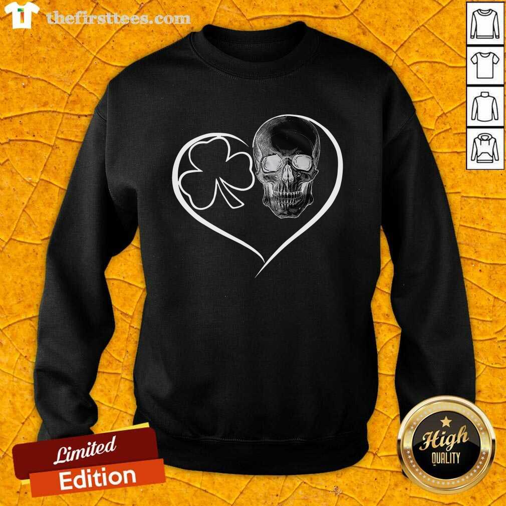 Official Skull Heart St Patricks Day Shirt