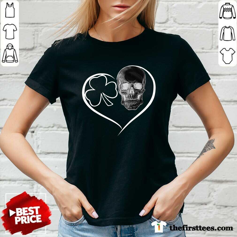 Official Skull Heart St Patricks Day Shirt