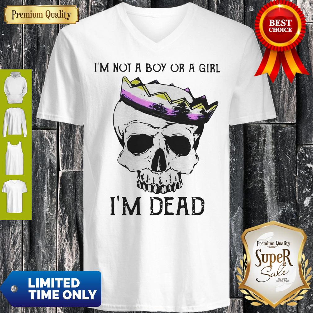 Official Skull LGBT I'm Not A Boy Or A Girl I'm Dead Shirt
