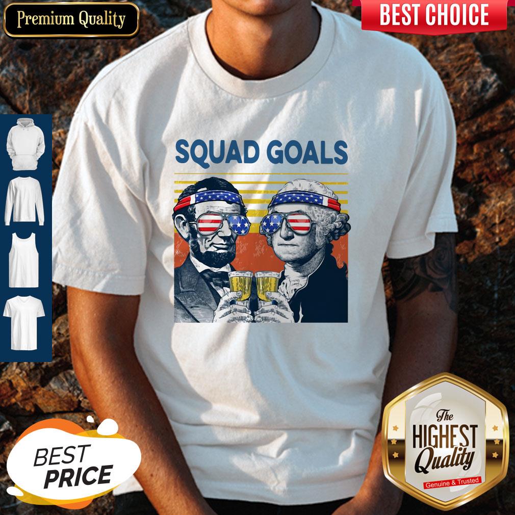 Official Squad Goal American Flag Vintage Shirt
