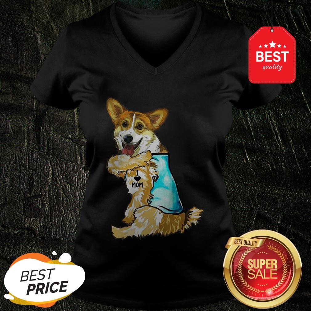 Official Strong Corgi Tattoos I Love Mom Shirt