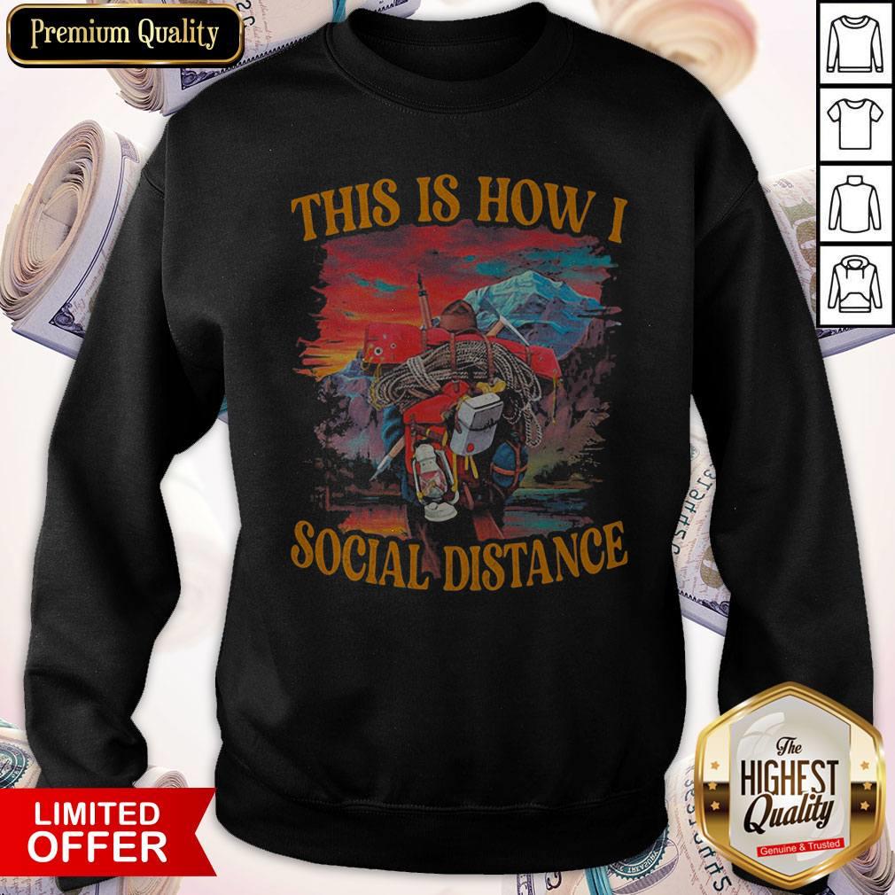 Official This Is How I Social Distance Climbing Shirt